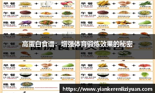 高蛋白食谱：增强体育锻炼效果的秘密